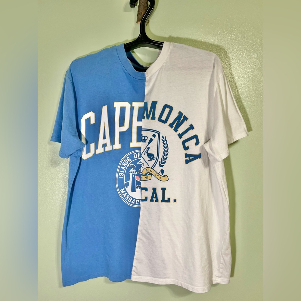 Abercrombie &Fitch Cape Monica Cal. Split design t-shirt